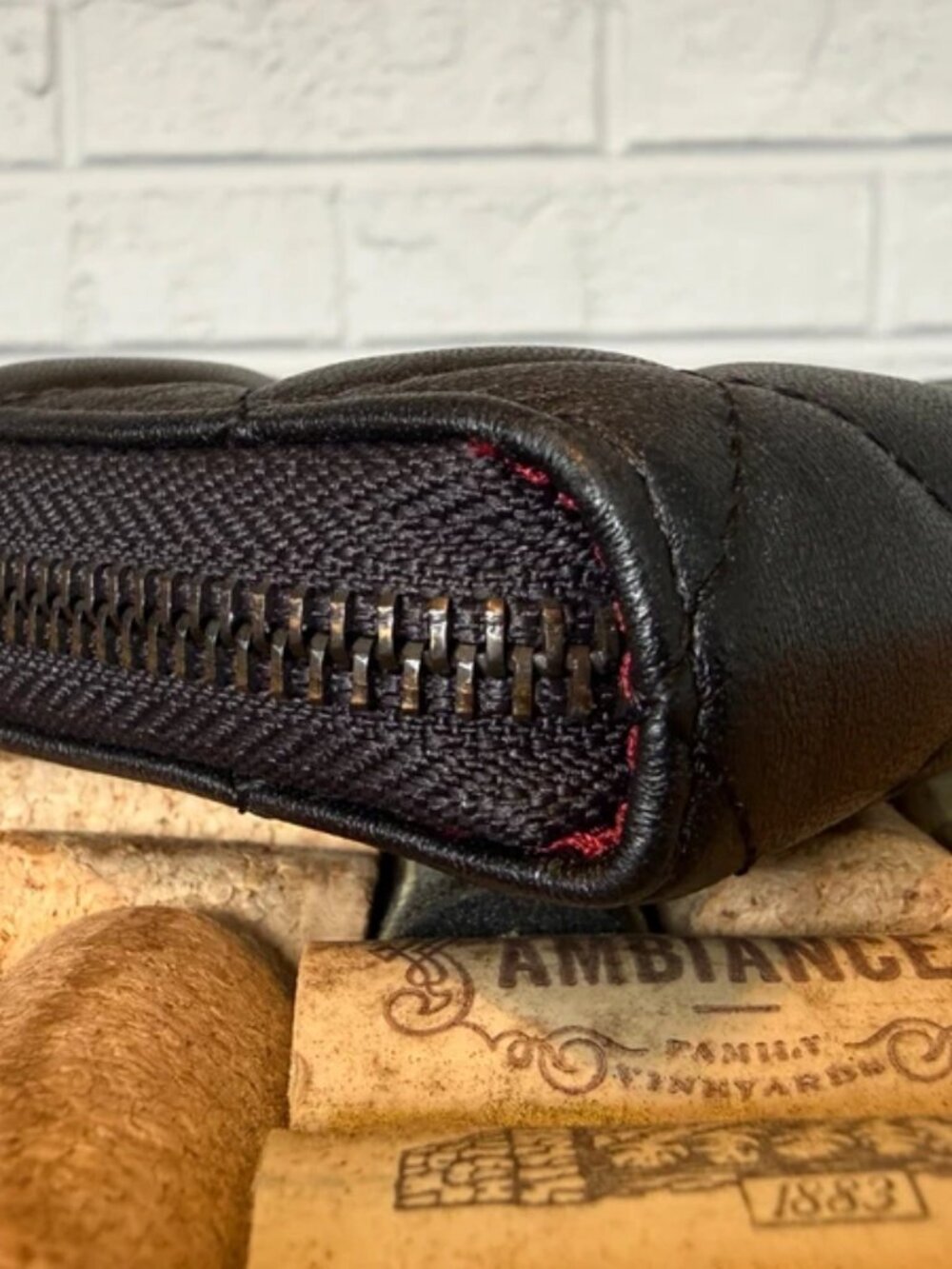 Classic Quilted Long Zippy Black Wallet - Picture 4 of 13